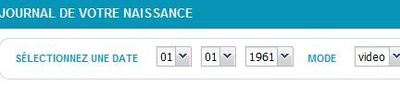 Le journal audio ou vidéo de votre jour de naissance à l'INA
