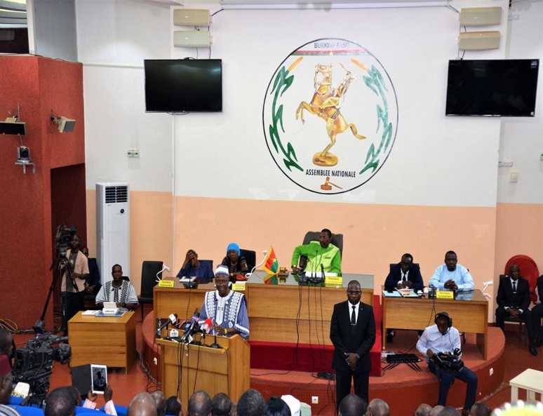 Le PM Christophe Dabiré durant son allocution. (c) Premier ministère