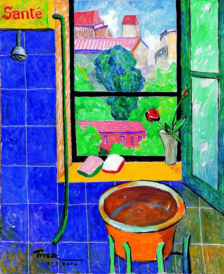 Tianque DING, Le lavabo, huile sur toile, 81 x 64,5 cm (c) DR