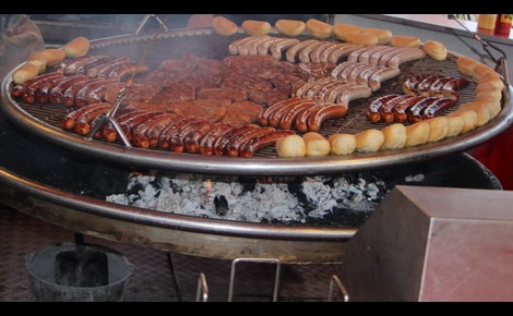 Le traditionnel barbecue allemand. Photo (c) Alice Dutray.