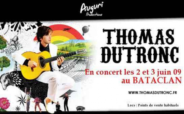 Thomas Dutronc en concert au Bataclan les 2 et 3 juin 2009