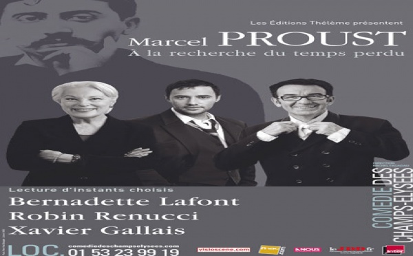 Prolongation des lectures d'A la Recherche du Temps Perdu de Marcel Proust à la Comédie des Champs Elysées