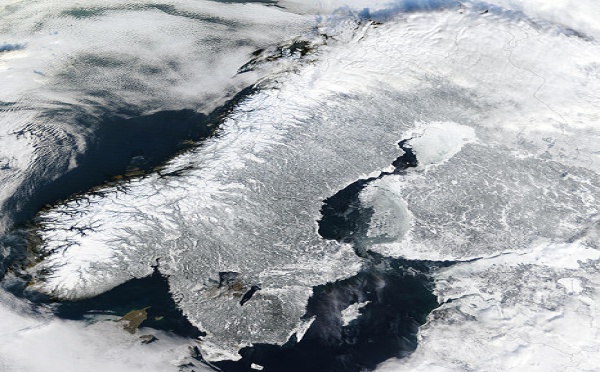 L'IMAGE DU JOUR: La péninsule scandinave vue de l'Espace