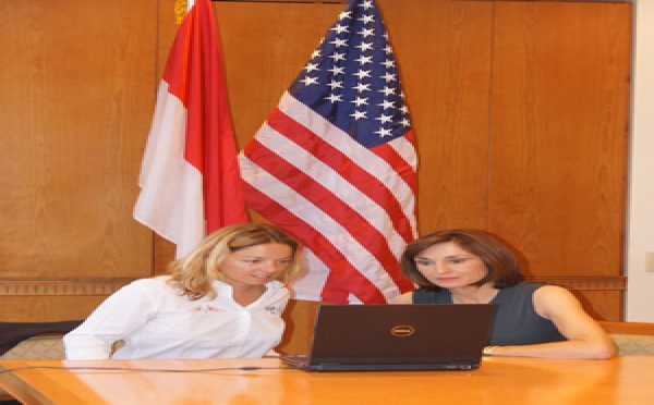 ALEXIA BARRIER EN VISITE AU CONSULAT DE MONACO A NEW YORK