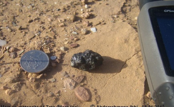 Chute d’une météorite martienne au Maroc