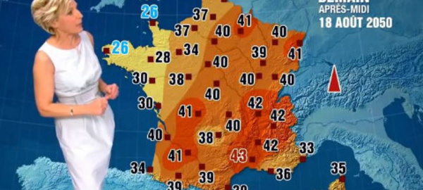 Bulletin météo choc: 43 degrés à l'ombre en 2050