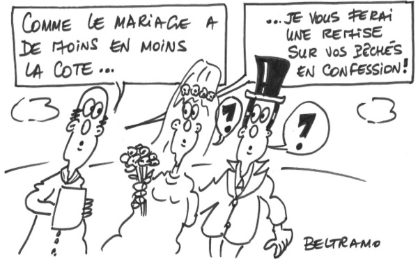 Baisse des mariages